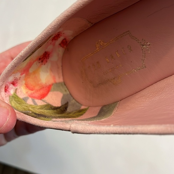 TED BAKER PINK METALLIC FLATS SIZE 8 - Picture 17 of 17